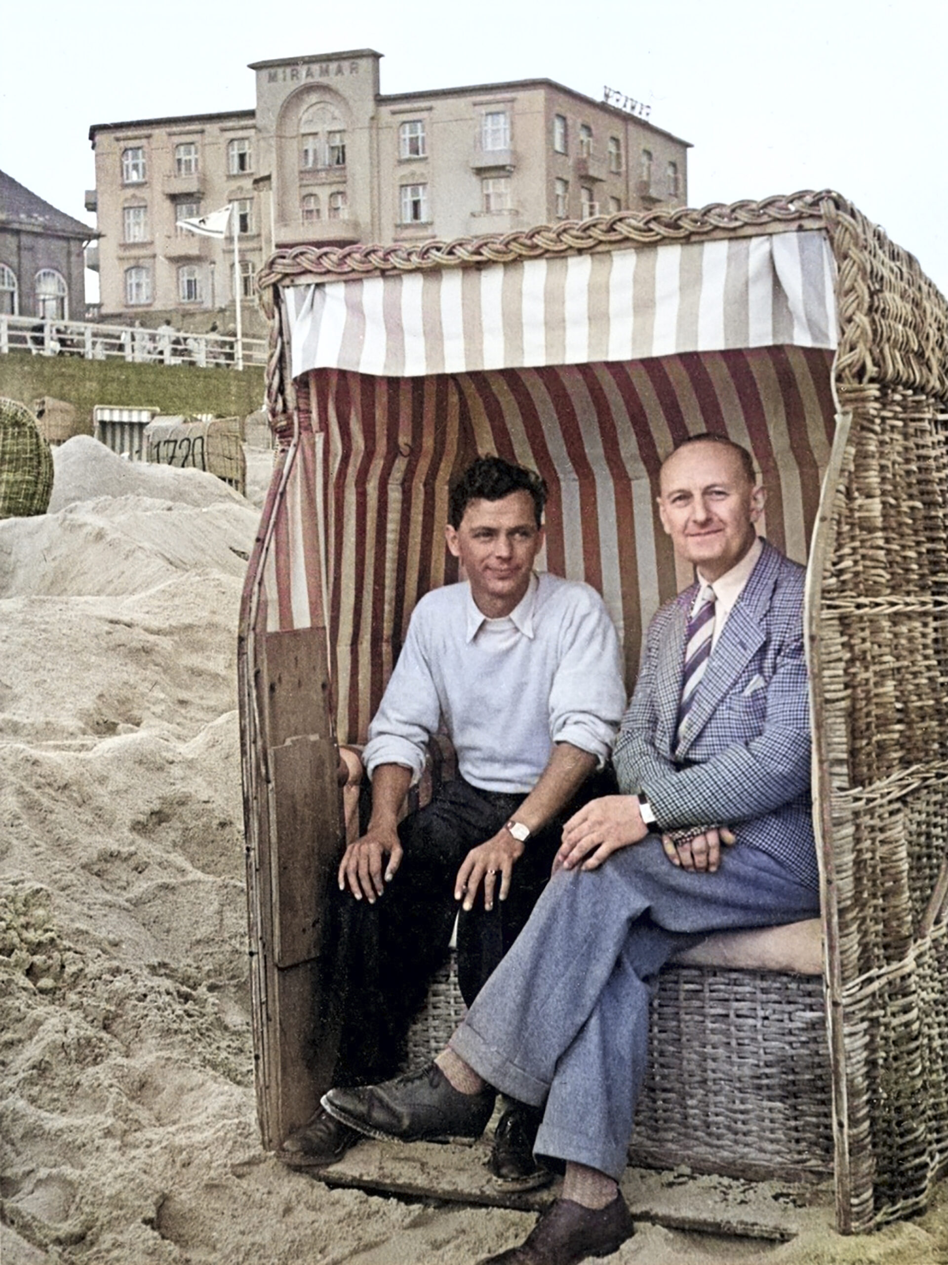 Ernst på nordtysk strand